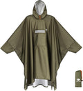 ANYOO Hooded Rain Poncho for Adults Waterproof Lightweight Rain Coat for Men by Anyoo