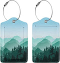 2 Pcs Cute Green Mountain Luggage Tag by Xovweinp