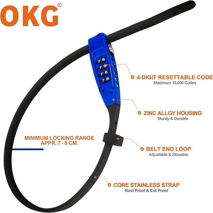 OKG 4-Digit Combination Zip Tie Lock - Image 3