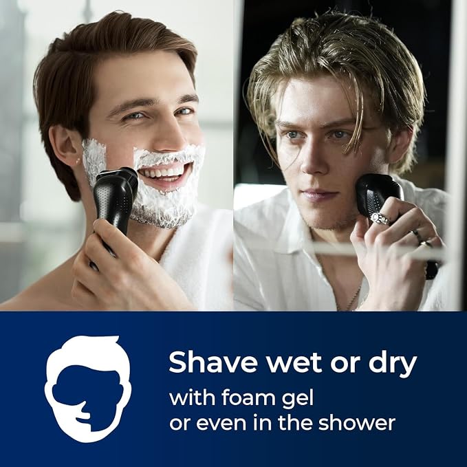 Cordless Electric Razor for Men: 3-in-1 Shaver for Beard/Nose/Sideburns - Image 7
