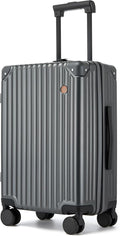 20 Inch Carry on Luggage, Airline Approved 22x14x9 Hard Shell Carry on Suitcase by TRAVELLUGGAGE