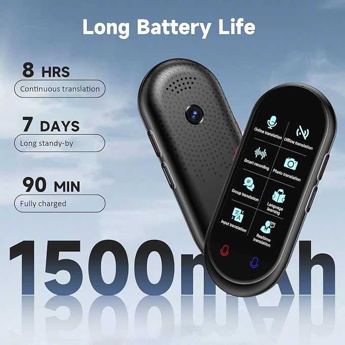 Language Translator Device, Portable Translator No WiFi Needed, Offline Voice - Image 7