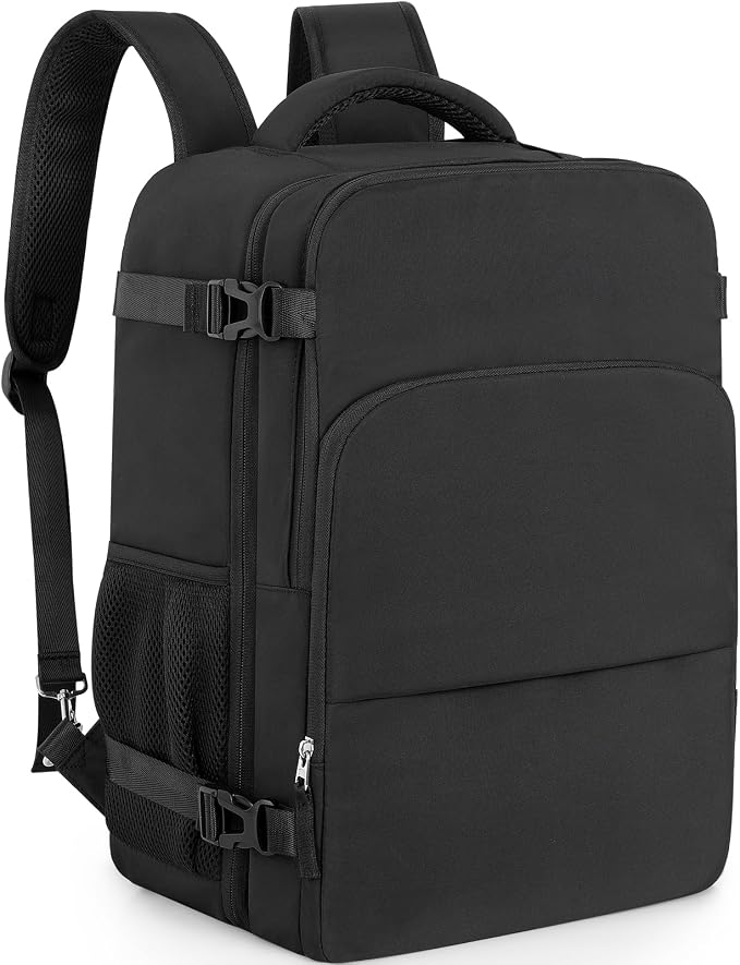 Travel Backpack for Women Men, Travel Laptop Backpack w/USB Charging Port by EnhanceYourTravelExperience