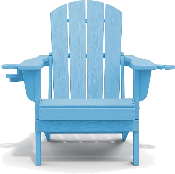 SERWALL Adirondack Chair with Cup Holders - Image 11