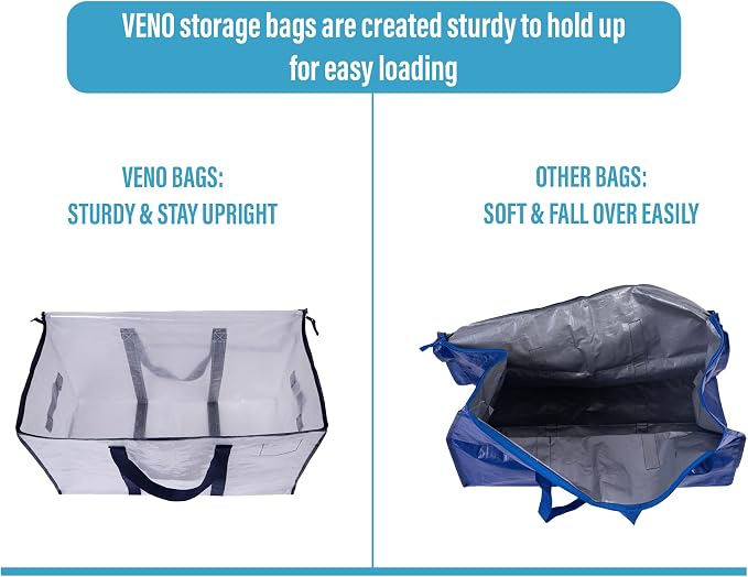 VENO 8 Pack Moving Bags, Heavy Duty, Moving Boxes Alternative, Packing Storage - Image 4