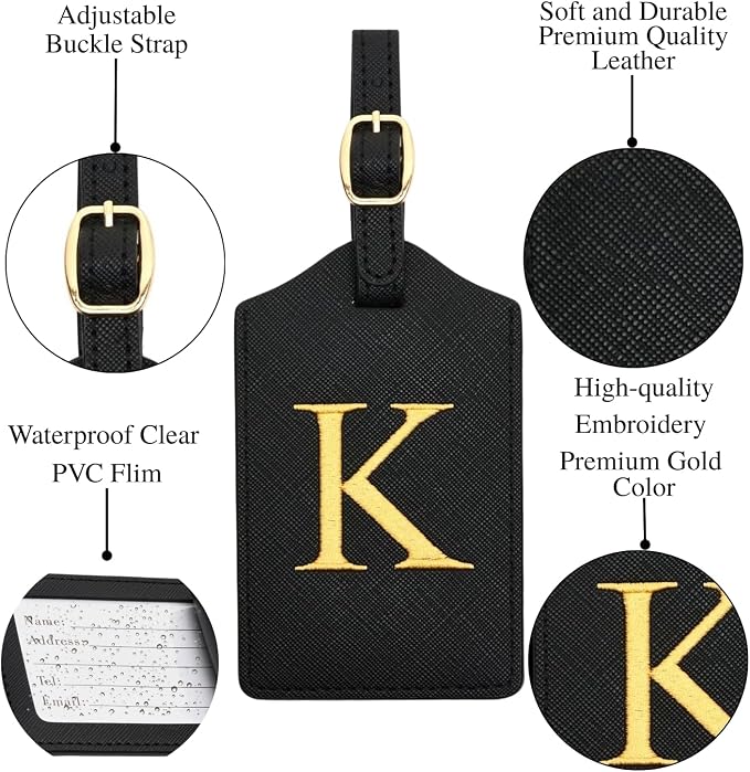 Luggage Tag PU Leather for Suitcase Baggage Handbag Travel Bag Label Suitcase - Image 3