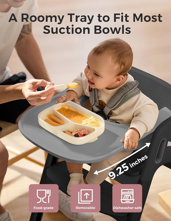 Momcozy DinerPal Wooden High Chair - Image 5