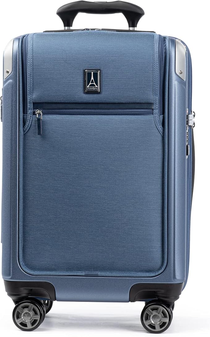 Travelpro Platinum Elite Hardside Expandable Carry on Luggage, 8 Wheel Spinner by Travelpro