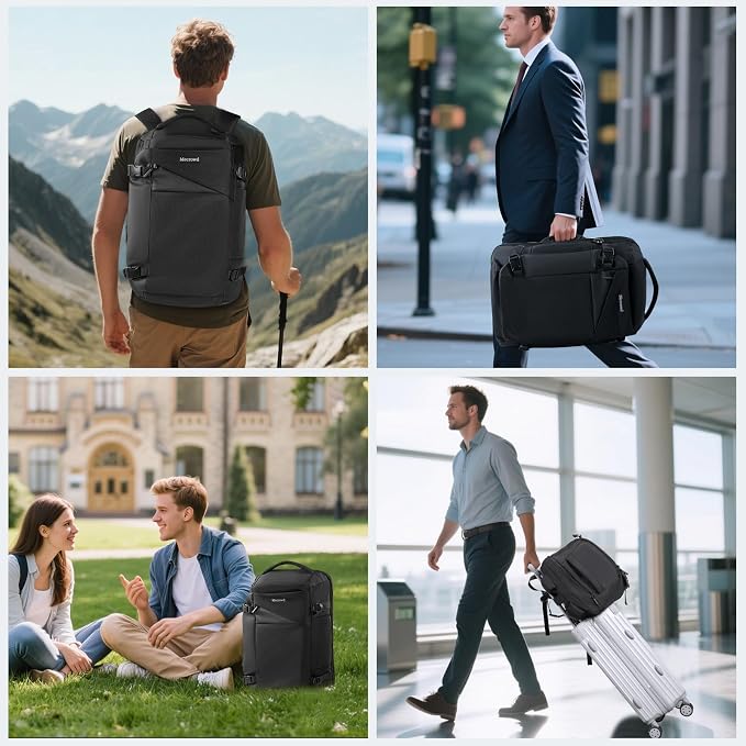 Large Travel Backpack for Men 40L, Carry On Backpack TSA 17.3 Inch Laptop - Image 8