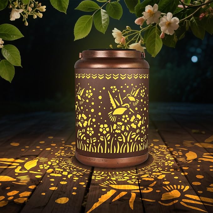 Solar Lanterns 0utdoor Waterproof, Outdoor Waterproof Hummingbird Garden - Image 3