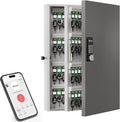 192 Key Cabinet Organizer, Metal Key Lock Box Wall Mount use OTP Technology by DiDiHere