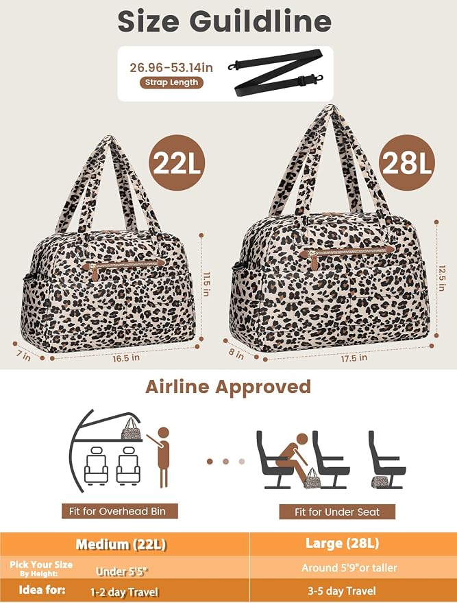 Travel Duffle Bag, Puffer Carry On Duffel Bag - Image 5