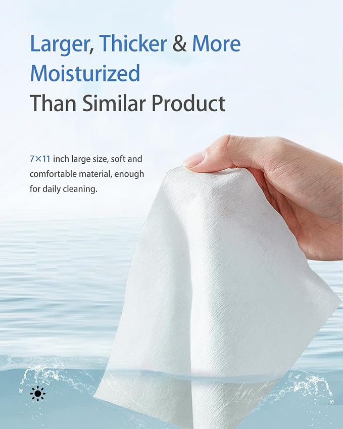 FUMMI 300 Pack Body Wipes – Large Individually Packaged Bath Wipes - Image 4
