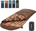KingCamp Sleeping Bag for Adults, Cold Weather & Warm XL Big and Tall Flannel by KingCamp