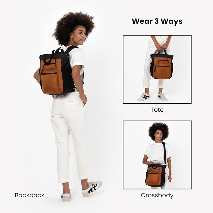 Sherpani Soleil, Anti Theft Convertible Backpack, 3 in 1 Tote Bag, Cross Body - Image 4