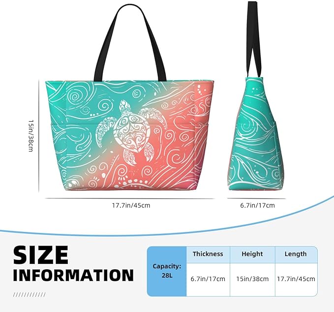 Beach Bag for Women Beach Tote Bag Waterproof Sandproof Large Bags - Image 4