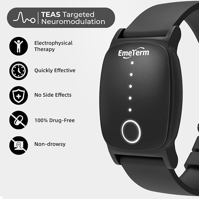 EmeTerm Explore FDA-Cleared Galaxy Black and Navy Blue Anti-Nausea Wristband - Image 4