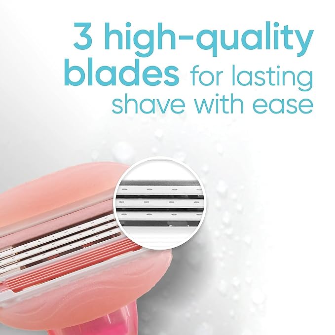 Gillette Venus ComfortGlide White Tea Women's Razor, Handle + 4 Blade Refills - Image 4