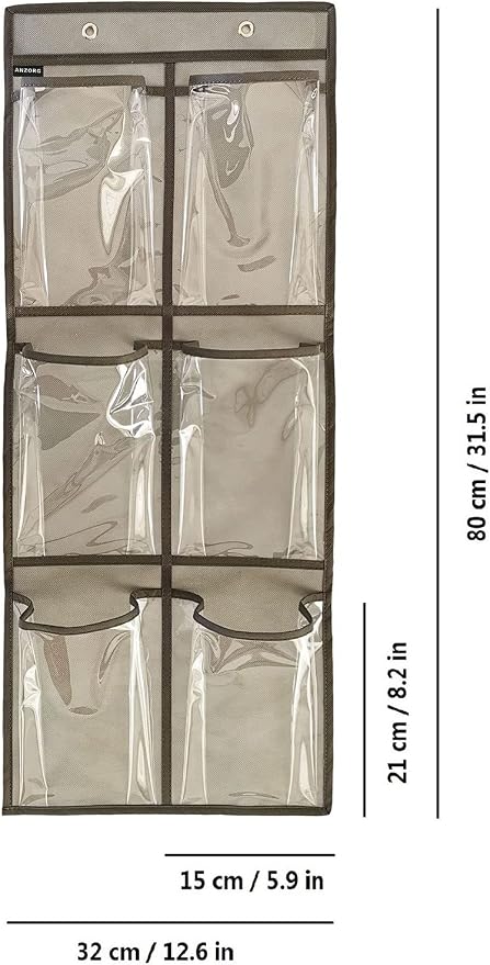 2 Packs Over The Door Hanging Closet Shoes Holder Organizer Shoe Storage Shoe - Image 5