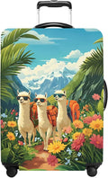 Alpaca Luggage Cover Washable Suitcase Protector Anti-Scratch, Stretchable Fit by THISFIND