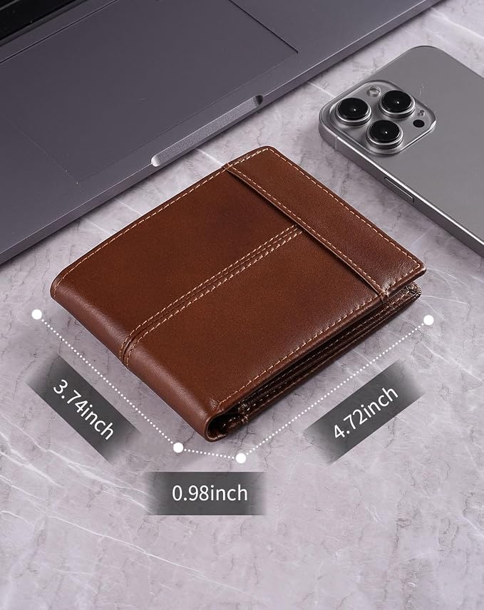 Swallowmall Mens Wallets RFID Blocking Leather Wallet - Image 3