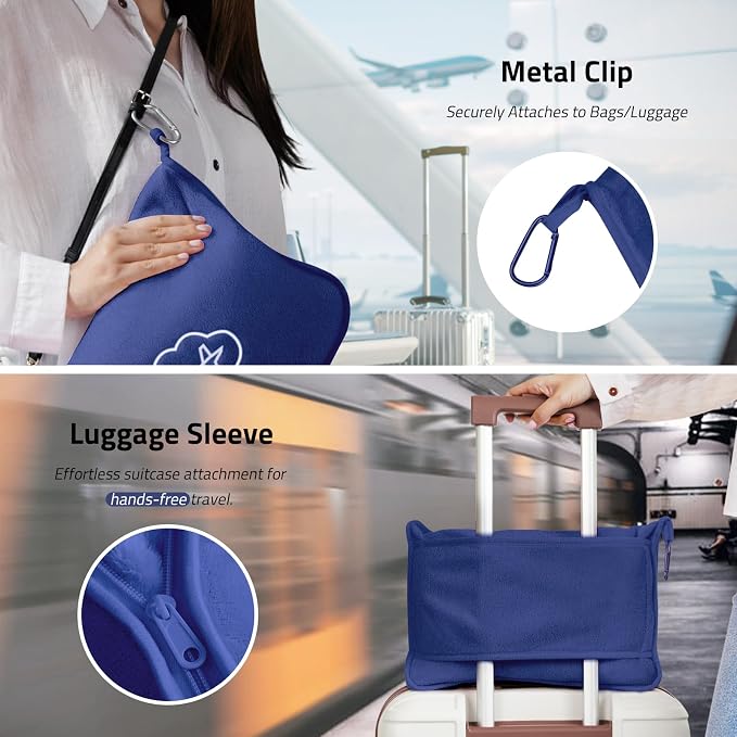 Travel Blanket, Ultra-Soft, Warm & Lightweight Travel Blanket Airplane - Image 5