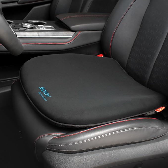 Sojoy Coccyx Gel Seat Cushion- Orthopedic Memory Foam Chair Cushions by Sojoy