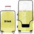 20 Inch Clear PVC Luggage Cover, 0.2mm Thick Lightweight Waterproof, by Gigabit