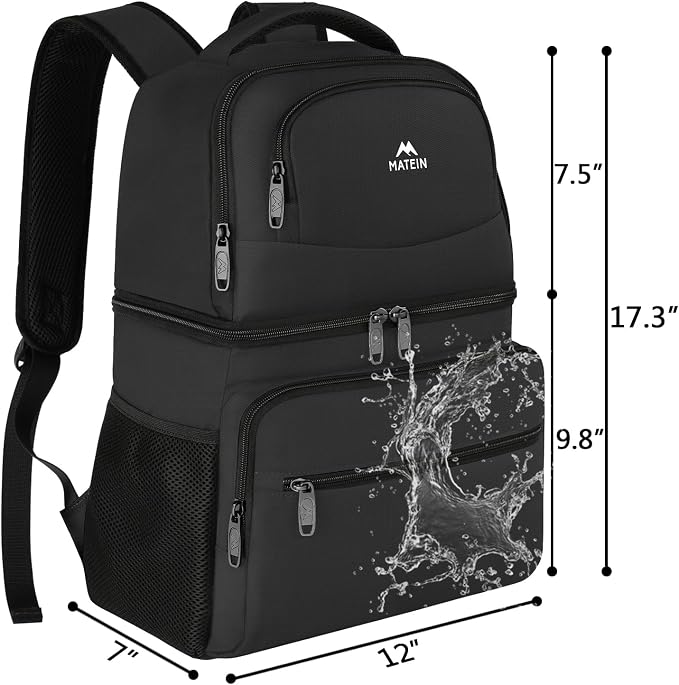MATEIN Cooler Backpack, 26 Cans Insulated Lunch Backpack - Image 8