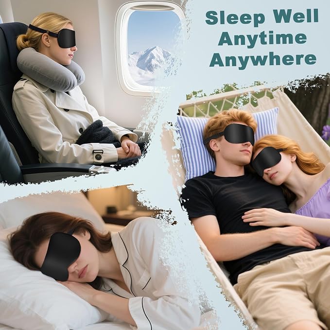 Sleep Mask, Real Natural Pure Silk Eye Masks - Image 6