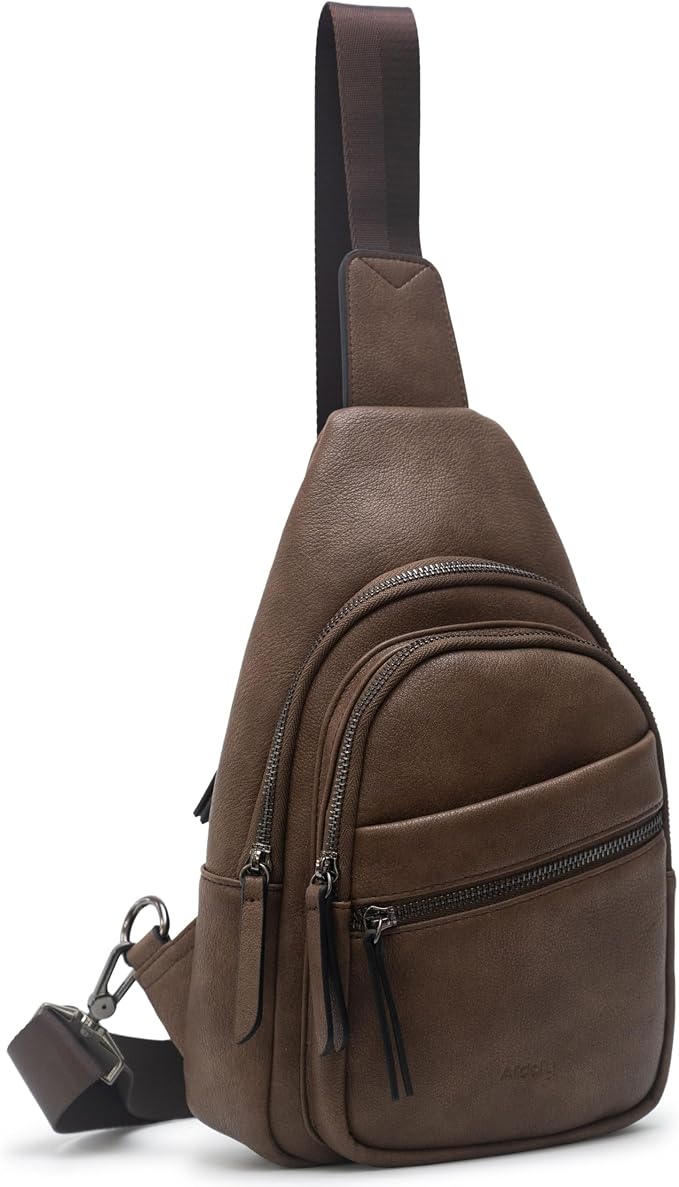 Alldaily Large Sling Bag for Women Crossbody Purse Leather Fashionable Trendy by Alldaily
