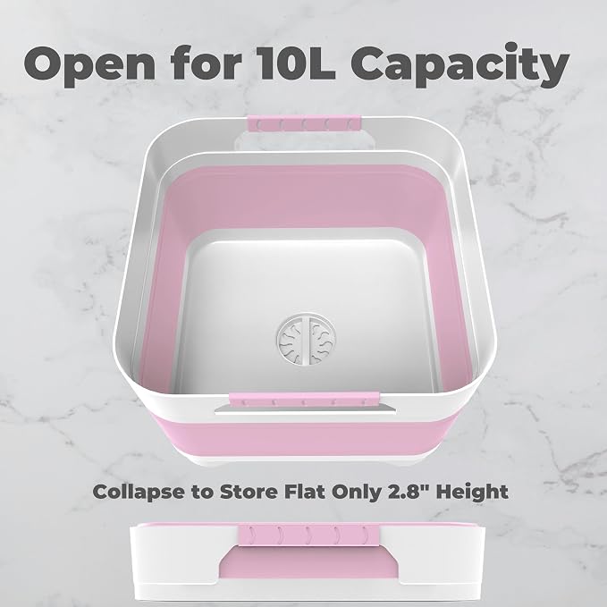 Wash Basin for Baby Bottles, Versatile Wash Tub for Kitchen, Outdoor Camping - Image 2