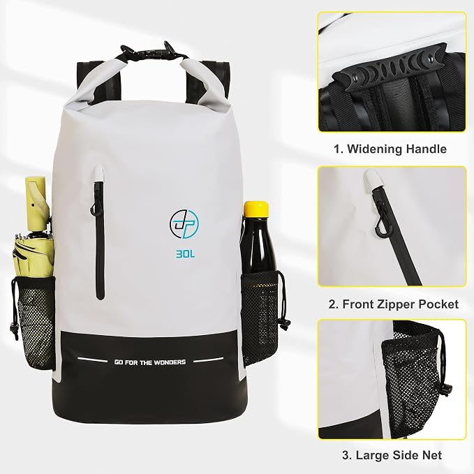 UPWELL Waterproof Dry Bag 30L Boating Backpack - Image 3