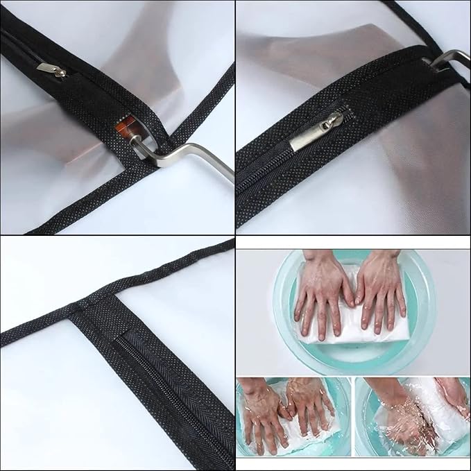 Garment Bags for Hanging Clothes 12 PCS Transparent Dress Bag for Traveling - Image 3