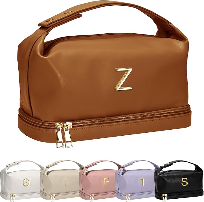 College Girl Gift Ideas, Personalized Makeup Bag by Vogewood