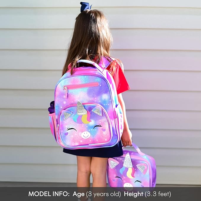 mibasies Girls Backpack for Elementary School, Kids Backpack for Girls 5-8 - Image 2