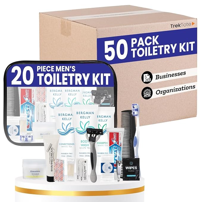 Trektote Bulk Hygiene Kit For Men And Women – 20 Piece Set Of Travel Size by Trektote