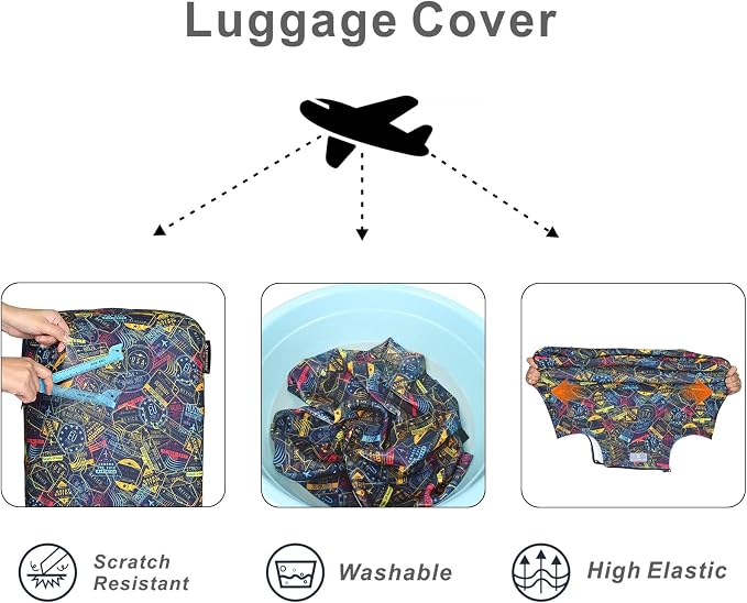 Explore Land Travel Luggage Cover Suitcase Protector Fits 31-32 Inch Case - Image 4