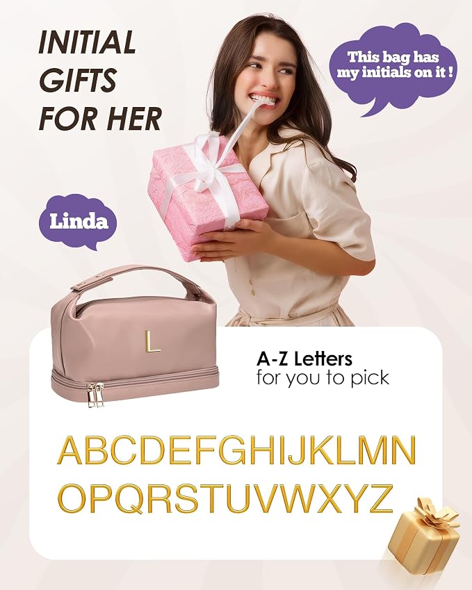 Initial Makeup Bags Personalized Bag - Image 7
