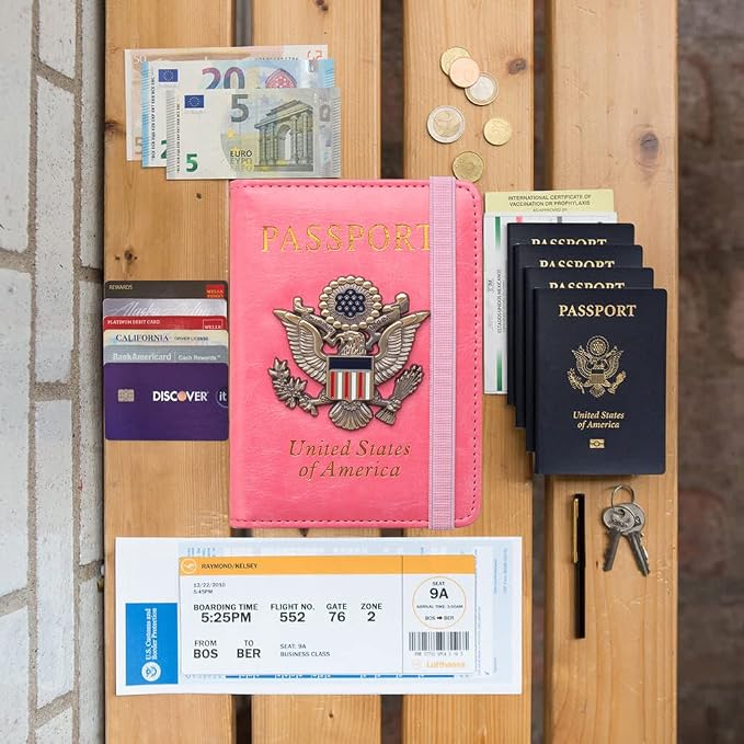 Passport Holder for Travel Passport Cover for Men Passport Wallet Case - Image 7