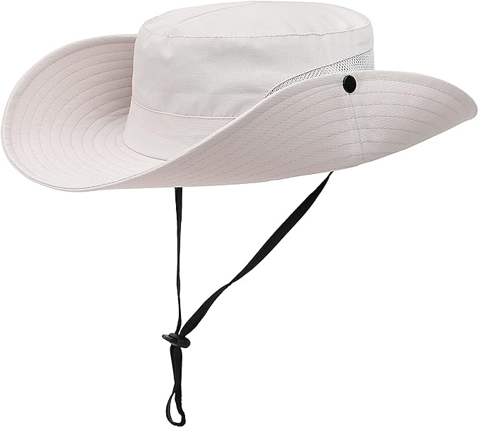 Womens Summer Sun Hat Beach Hat Wide Brim Outdoor UV Protection Hat Foldable - Image 5
