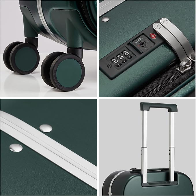 mixi Carry On Luggage, Travel Rolling Luggage Aluminum Frame PC Hardside - Image 5