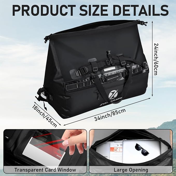 Waterproof Duffel Bag, Large Waterproof Duffel Backpack - Image 7