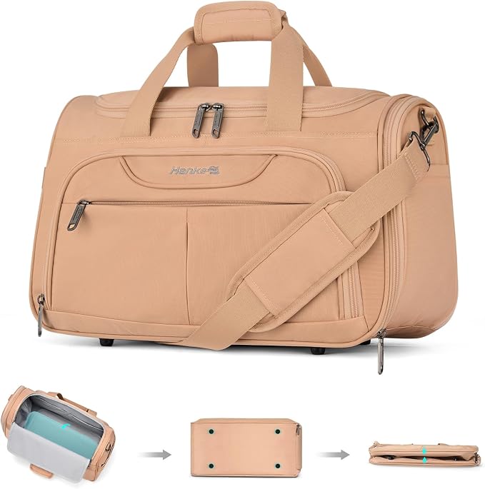 Hanke Foldable Underseat Carry On luggage Bag, Travel Tote Bag by Hanke
