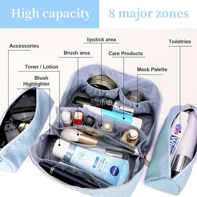 BOYATU Travel Makeup Bags for Women: Large Makeup Organizer - Image 7