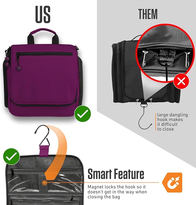VENTURE 4TH Hanging Travel Toiletry Bag - Image 6