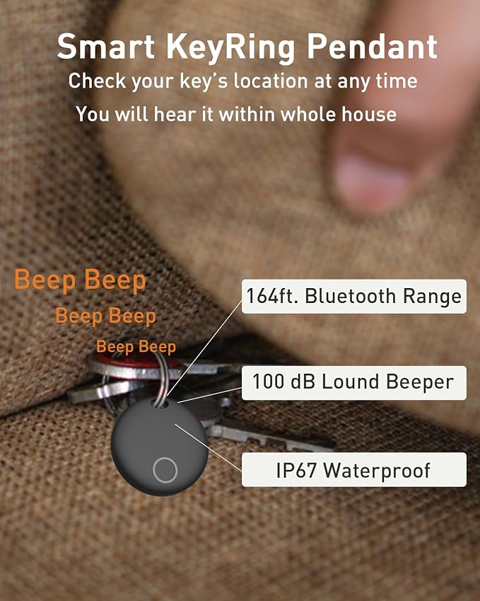 Air Tracker Tags-4 Pack, Smart Bluetooth Tracker, Compatible - Image 6