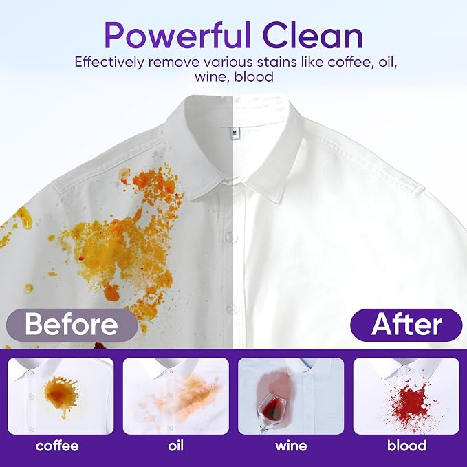 Lavender Laundry Detergent Sheets Travel Eco-friendly 300 Loads Fisroa Clothes - Image 4