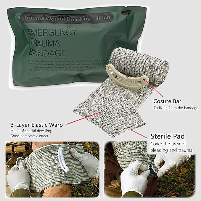 IFAK Kit Trauma Kit Military Medical First Aid Kits Bleeding Contral Emergency - Image 4