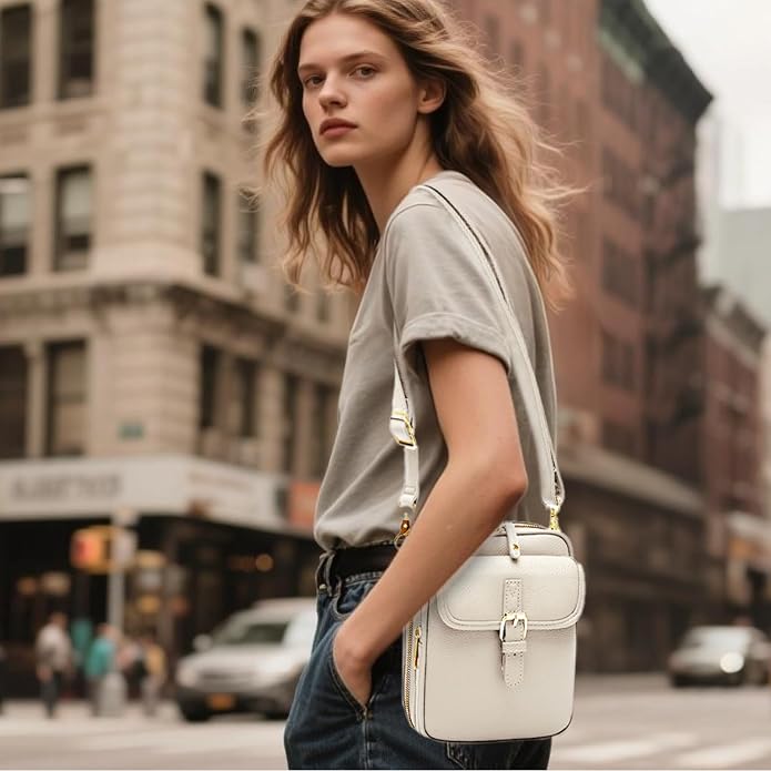 1060 Leather Crossbody Bags for Women Anti-Theft Vegan Purse - Image 3
